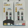 Varios Tipos de Cajas de Embalaje para Cables de Datos, Cajas de Color para Cables de Carga Trenzados Transparente Luminoso de Tarjeta Media, Pedido Mínimo Pequeño Lote