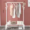 Secador de ropa simple, secador de ropa plegable de un solo poste para interiores, estante de almacenamiento para dormitorio y hogar, perchero