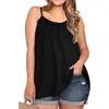 2025 Nova Moda Feminina para Comércio Exterior, Colete Plus Size com Três Opções de Cor, Top Canelado Stretch, Camisola Sexy para Mulheres Usarem Fora