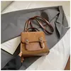 Mochila Contrastante Estilo Coreano Moda Retrô Feminina 2025 Outono Nova Moda Bolsa de Mão Mochila de Viagem Bolsa Transversal