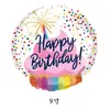 Nuevo globo de aluminio redondo de 10 pulgadas feliz cumpleaños globo para diseño de escena feliz cumpleaños venta al por mayor