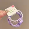 Elásticos de Cabelo Alto para Rabo de Cavalo Infantil para Meninas Prender o Cabelo Anéis para Cabelo de Bebê Cordas de Cabelo de Alta Elasticidade para Meninas Que Não Danificam o Cabelo Acessórios de Cabelo