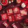 Sobre Rojo para Boda Especial 2026 Nuevo Estilo Mil Yuanes Sobre para Dinero de Regalo de Boda con Carácter de Doble Felicidad Cambio de Dirección de Recién Casados Bolsa de Sobre Rojo Li Shi Feng
