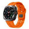 Para Samsung watch7 Ultra Estampado de Fútbol Hebilla Inversa Correa de Silicona Banda para Reloj Deportivo Galaxy ultra