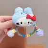 Diadema de Muñeca Divertida de Dibujos Animados para Niños Cuerda de Pelo de Felpa Otoño e Invierno para Niñas Cola de Caballo Alta No Lastima la Cuerda del Pelo Banda de Goma Accesorios para la Cabeza