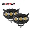 Holofote Personalizado de 3 Olhos da Fábrica Original, Cor Dupla Branco e Amarelo, Luz Forte para Iluminação de Estrada, Holofote Ultra-Brilhante de Longo Alcance para Veículos Elétricos e Motocicletas