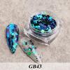 Arte de Uñas Caliente Transfronterizo Brillo Celebridad de Internet Botella Sirena Ji Lentejuelas Color Mágico Gradiente Ola Luz Escama Joyería para Uñas