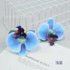 Filme Phalaenopsis Flor Pequena Alta Simulação Sentir Phalaenopsis Férias de Verão Processamento de Acessório de Cabeça DIY Chapéu de Formatura