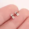 Base de Clavo Empotrada de Aleación de Titanio F136, Accesorio de Piercing Corporal Simple y Único, Clavo de Hueso Empotrado con Rosca Interna, Accesorio de Joyería para Clavo de Clavícula