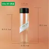 Garrafa Cilíndrica de Chá Gelado para Celebridade da Internet 500ml Plástico PET Descartável Transparente Garrafa para Bebidas de Chá de Leite Suco Copo para Levar