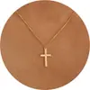 Collar Transfronterizo Europeo y Americano con Temática Oceánica con Corazón de Cobre en Forma de Luna, Estrella de Mar, Moño, Copo de Nieve, Cruz, Colgante de Softbol, Joyería para Mujer