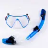 Gafas de buceo profesionales juego de tubo de respiración silicona antivaho snorkel gratis juego completamente seco máscara de gafas de buceo snorkel