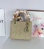 Bolsa Versátil de Princesa Diana con Bordado Pesado Nueva Moda Bolso de Bufanda de Seda para Mujer Bolso de Hombro Cruzado de Gama Alta Comercio Exterior