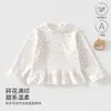 Roupas para Meninas, Suéter de Manga Longa para Primavera e Outono, Moletom para Bebê, Blusa Estilosa Estilo Princesa, Roupas Infantis de Anyang