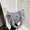 Bolsa de Ombro com Laço de Veludo Moda para Mulheres 2026 Novo Estilo Simples Tendência Versátil Bolsa de Mão para o Dia a Dia Bolsa de Ombro