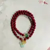 Fabricantes fornecem pulseira de cerâmica de liga novo estilo chinês feito à mão versátil estilo nacional pulseira de cerâmica de círculo duplo estilo étnico minoritário