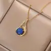 Collar para Mujer, Nuevo Colgante de Amor Transfronterizo de Moda, Diseño Nicho, Collar de Cadena para Clavícula Simple y Versátil