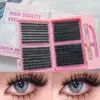 Popular en Europa y América: Set de 80 piezas de pegamento, pestañas postizas gruesas de raza mixta asiática, maquillaje de ojos ahumados, pestañas postizas transfronterizas para comercio exterior