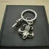 Llavero Nuevo Chapado en Plata Colgante Calavera Hebilla de Resorte Cabeza de Langosta Hebilla de Cierre Personalizado Moderno Hombres y Mujeres