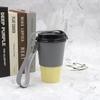 Estuche de cuero para taza de té con leche de una generación, protector ambiental, bolso de mano para taza de café, bolsa portátil para bebidas, funda para taza
