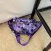 Moda Nova Primavera/Verão 2026 Lantejoula Tendência Estiloso Grande Capacidade Simples Versátil Bolsa de Ombro Cruzada Peito Bolsa de Cintura