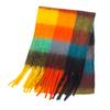 Bufanda de trenza grande para mujer, otoño e invierno, color barba gruesa, bufanda de cuatro cuadros, chal grande de doble cara engrosado, bufanda al por mayor mahaired