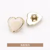 Botones de Perla en Forma de Corazón para Camisa Botones Metálicos Botones para Camisa Botones de Punto para Suéter Accesorios de Ropa Jinda