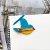 Nuevo Pasador de Pelo de Pájaro Lindo de Comercio Exterior Moda Bloques de Color Acetato Animal Pinza para el Cabello Divertida Versátil Pinza para Flequillo Lateral