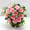 Amazon Tem Melhor Vendedor Simulação Buquê de Rosas Decoração de Casamento Flores Artificiais Flores de Cemitério Flor de Seda Fábrica Dropshipping