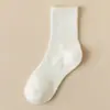 Meias Masculinas Algodão Puro Absorventes de Suor Meia-Calça Média Primavera e Verão Estilo Japonês Meias Versáteis Cintura Meias Esportivas de Basquete Indústria de Meias de Zhuji