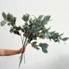 Flores Artificiales con Hojas de Yang, Shanling, Hibisco Silvestre, Exhibición para Mesa de Comedor de Sala de Estar Estilo Chino, Ramo de Mano para Boda al Aire Libre