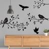Adesivos de Parede de Pássaros em Galhos Transfronteiriços Amazon Sala de Estar Quarto Decoração de Ambiente TEMU Adesivos Explosivos Adesivos Autoadesivos