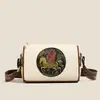 Bolsa Feminina de Ombro Único com Estampa de Pégaso Retrô Nova Moda Primavera 2026 Bolsa Transversal Versátil Bolsa de Couro de Alta Qualidade