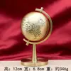 Ornamentos de Globo de Latão Ornamentos que Giram Automaticamente Mapa Mundi Estudo Sala de Estar Mesa de Escritório Ornamentos para Brincar