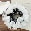 Corea del Sur Primavera y Verano Floral Encaje Encaje Anillo para el Cabello Intestino Grueso Estilo Mori Chica Suave Bola de Pelo Cabeza Cola de Caballo Accesorios para el Cabello para Mujeres