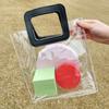 Nuevo estilo ins, bolso de mano para regalo del Día del Maestro, bolsa transparente esmerilada para dulces, bolsa de embalaje transparente de PVC, se puede configurar