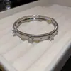 Moda Transfronteriza Europea y Americana Forma de Serpiente de Circonita Pulsera Geométrica Lujo Ligero Sensación de Alta Gama Pulsera Diseño de Nicho Joyería de Mano de Moda para Mujeres