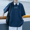 Camiseta de manga corta para hombre, nueva camiseta casual de verano 2026 para hombre, marca de tendencia estilo americano, corte holgado, ropa versátil para hombre