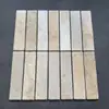 Beige Imitación Ladrillo Tira de Piedra Slime Tienda de Ropa Tira Travertino Azulejos de Pared Azulejos de Piso Cafetería Bar Azulejos para Puerta