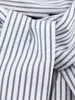 Roupas Femininas 2026 Primavera Nova Moda Estilo Europeu e Americano Camisa Longa de Popeline Listrada Estilo Lenço Feminino
