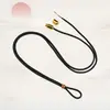 Tienda de Joyería de Cuerda Trenzada Mismo Estilo Cuerda de Joyería de Gama Alta Cordón para Collar Premium con Colgante Chapado en Oro Cordón Colgante Unisex