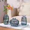 Vaso de Vidro Atacado Flores Frescas Simples Flores Secas Flores em Vasos Rosas Enfeites de Sala de Estar Decoração Ins Pequeno Vaso em Relevo