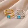 Anillo de Lujo Accesible de Cobre y Circonita Nuevo Europeo y Americano Diseño Geométrico de Anillo Multicapa para Mujer Anillo Personalizado de Nicho Generación de Una Pieza
