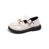 Sapatos de Menina Sapatos de Couro de Princesa para Crianças 2025 Primavera e Outono Novos Mocassins Preto Sola Macia Estilo Britânico Sapatilhas de Primavera