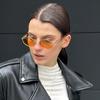 Nuevas Gafas de Sol Metálicas Ovaladas Retro de Alta Gama Transfronterizas Europeas y Americanas de Moda para Hombre y Mujer Gafas de Sol Modernas