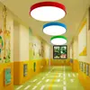 Lámpara de techo redonda de color arte de la danza aula de música clase de entrenamiento lámparas instituciones educativas para niños araña creativa