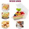 Caja de Pastel Transparente Triangular Nueva Transfronteriza Sándwich Desechable Horneado Repostería Caja de Comida Gadgets de Cocina