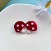Tela de terciopelo Corazón Accesorios DIY Broche Pasador Adorno para el cabello Caricatura de terciopelo Fruta Fresa Accesorios para la ropa