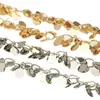 Cadena de Múltiples Capas de Disco Monocromático de 4 mm para Pendientes DIY de Material de Cobre que Conserva el Color Accesorios para Ropa Material de Vestuario para Cine y Televisión Cadena Suelta