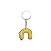 Temporada de Regreso a Clases Colgante Llavero Pvc Goma Blanda DIY Hebilla Decoración Mochila Temporada de Regreso a Clases Llavero Regalo Amazon